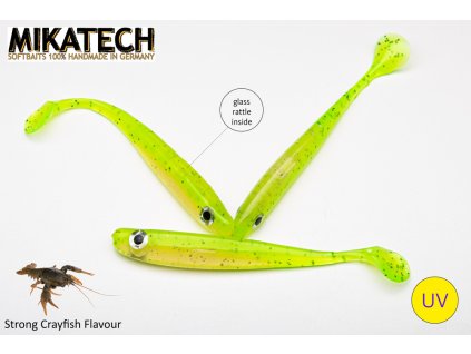 MIKATECH Real Shad 12.5 cm - Electric Chicken UV