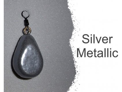 Gumová barva na olovo - Silver Metallic