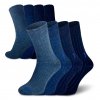 Ponožky NORTHMAN Dino Merino 4 pack - Blue