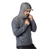 Guideline Loft Jacket Ash/Iron – side view with hood