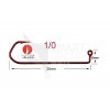 VMC Jig Hooks 5150 RD red #1/0-12/0 (50-100ks)