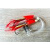 1168B Sea leader Fish foil/feather RED