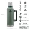 10-07935-044 STANLEY Classic Legendary Vacuum Bottle - Hammertone Green (2.3l)