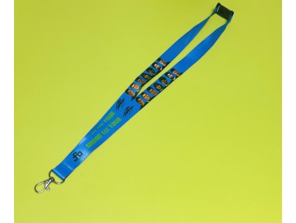 Šnúrka na krk modrá 6€