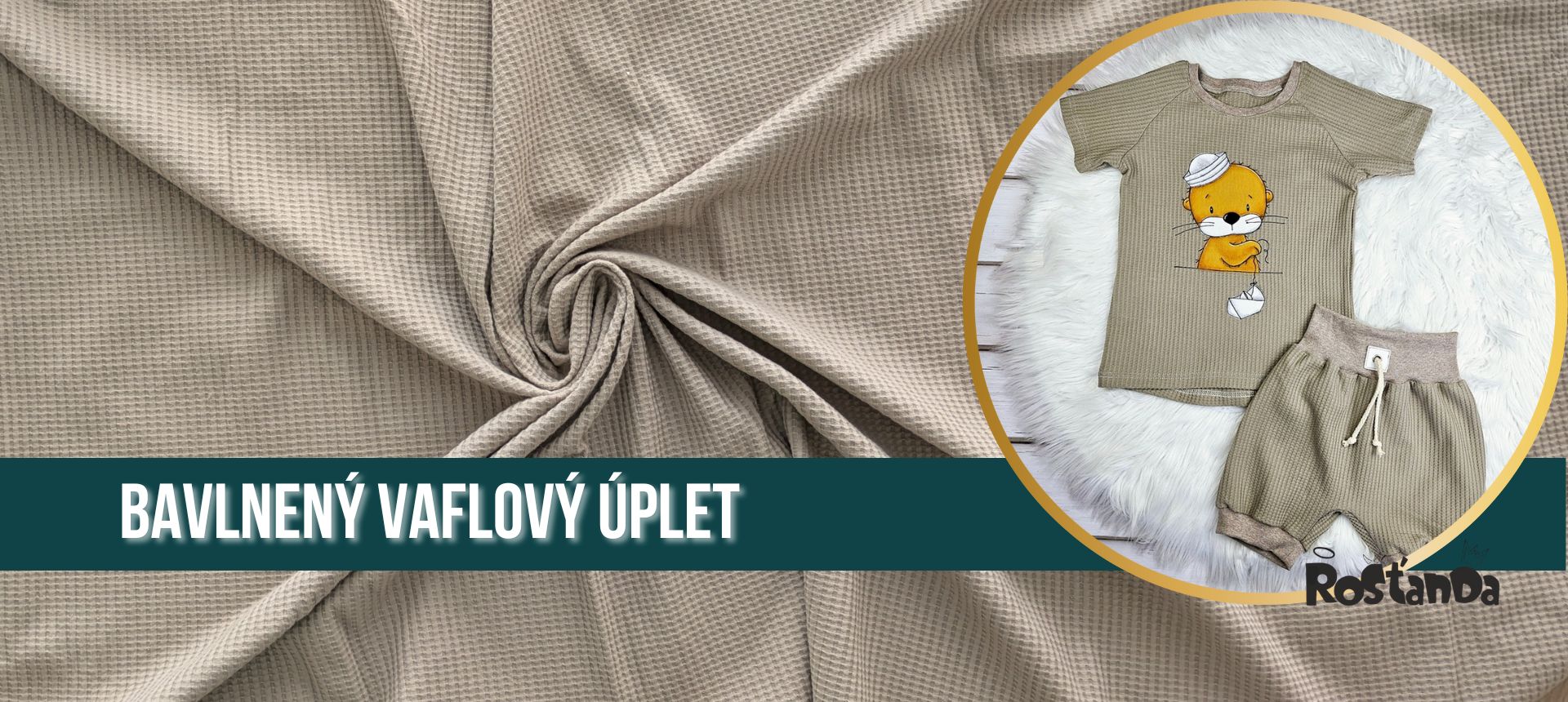 Metráž Bavlnený vaflový úplet sagata.sk