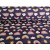 Metráž Softshell zimný Rainbow digital print - dúha, sagata