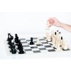 Česká šachová súprava klubovka s čiernou šachovnicou
