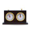 6156 3 drevene sachove hodiny s podstavcom