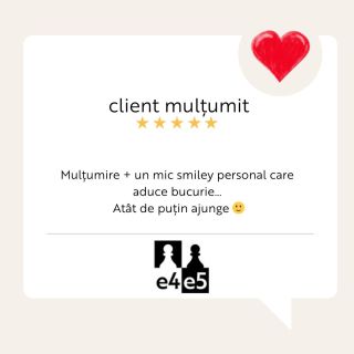 Mulțumim pentru fiecare cuvânt frumos 🤍 Feedback-ul ca acesta ne reamintește de ce facem ceea ce facem. Dacă te gândești...