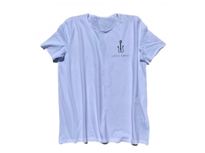 sailin anchor t shirt white front