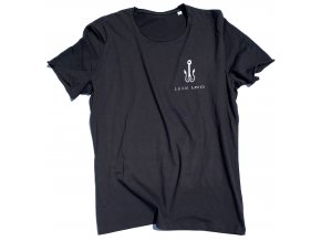 sailin anchor t shirt black front