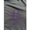 Sailin' Anchor T-shirt Black Violet print