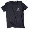 sailin anchor t shirt black front