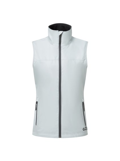 light grey CC92GW Pilot Gilet Womens Light Grey Front 31829