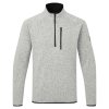 Grey Knit Fleece 1 4 Zip Top 1500