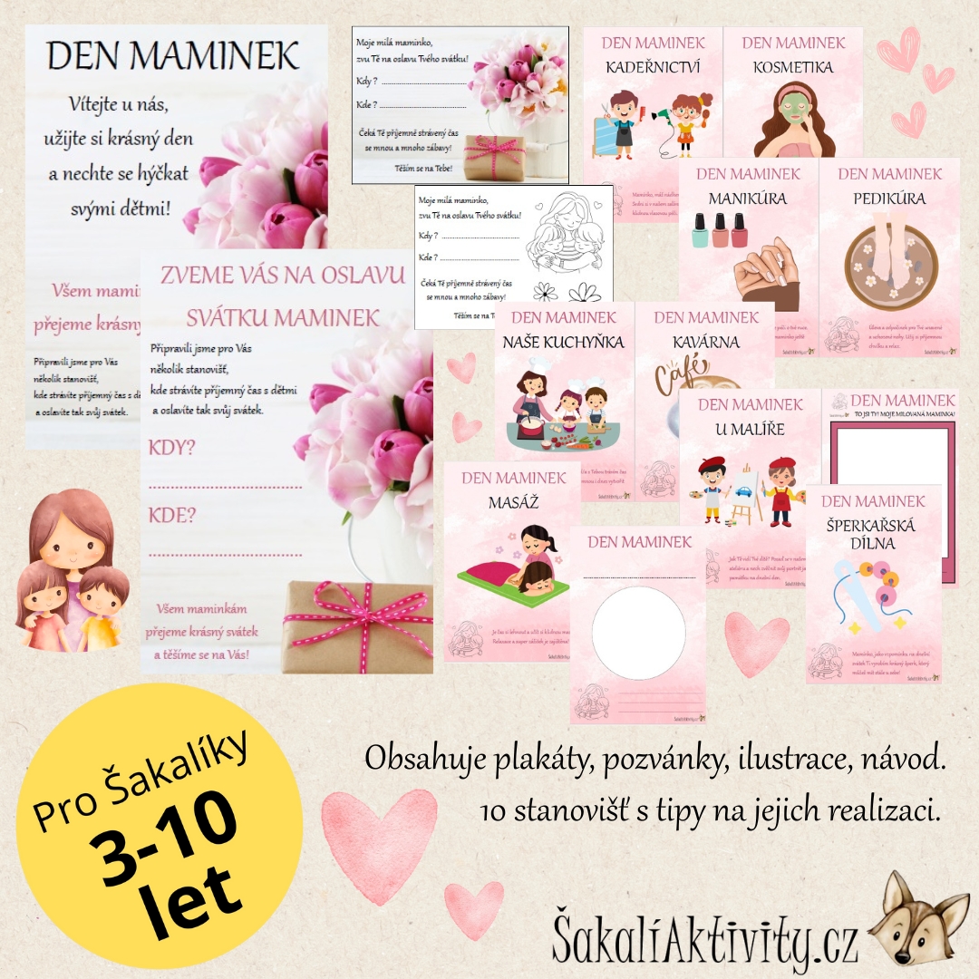 Den maminek - Wellness den (čas s maminkou) do škol, školek a organizací