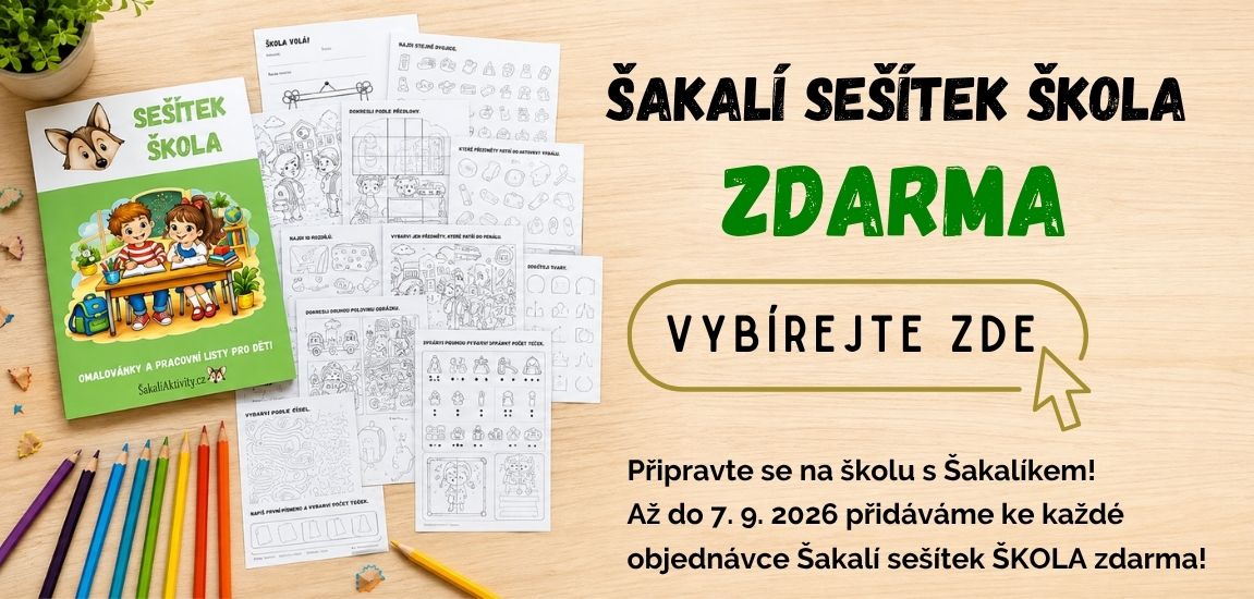 Šakalí sešítek zdarma