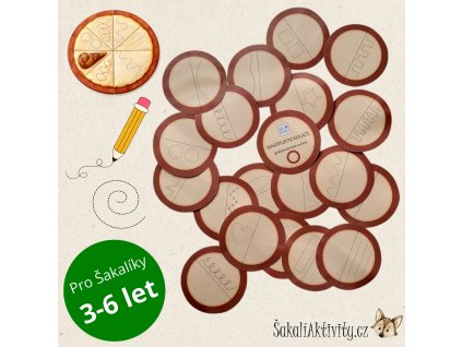 MASOPUSTNÍ KOLÁČE - grafomotorické cvičení