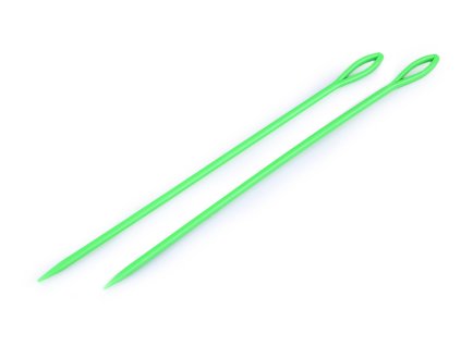 Plastové jehly délka 15 cm, tupé - 10ks