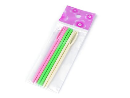 Plastové jehly délka 9 cm, tupé - 6ks