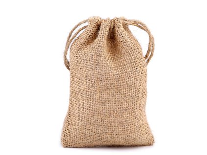 Dárkový pytlík 9x14 cm jutový (Varianta režná přírodní, Balení 1 ks)