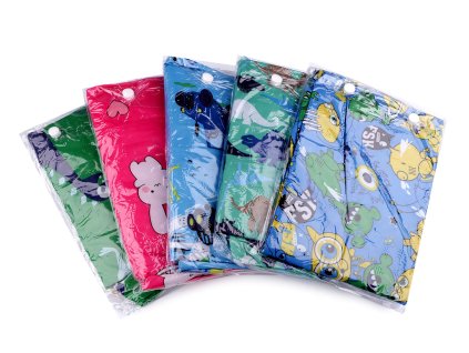 Dětská pláštěnka s obrázky (Varianta 30 (164) zelená dinosaurus, Balení 1 ks)