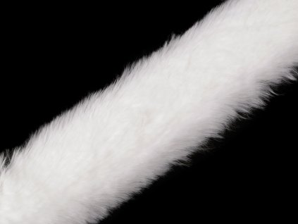 Našívací oděvní / dekorační kožešina plochá, řezaná šíře 5 cm