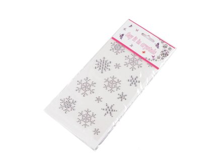 Samolepky kamínkové hvězdy (Varianta 3 crystal hvězda, Balení 1 karta)