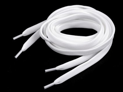 Tkaničky do bot, tenisek, mikin délka 130 cm (Varianta 1 (0000) bílá, Balení 2 ks)