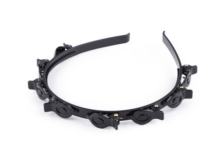 Čelenka do vlasů se skřipci (Varianta černá, Balení 1 ks)