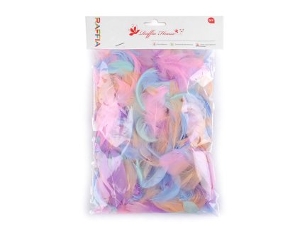Peří pastelový mix (Varianta mix, Balení 1 sáček)