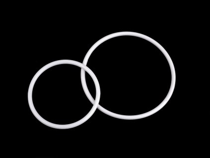 Plastový kruh Ø11; 14,5 cm (Varianta 1 (11 cm) bílá, Balení 4 ks)