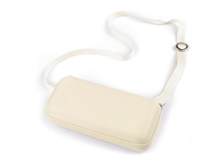 Skládací mini deštník s pevným pouzdrem (Varianta 1 béžová nejsv., Balení 1 ks)