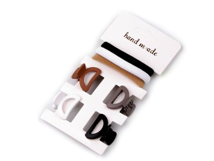 Gumičky a skřipce do vlasů (Varianta 1 mix, Balení 1 karta)