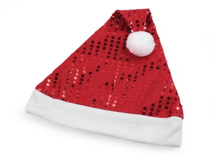 Vánoční čepice (Varianta červená, Balení 12 ks)