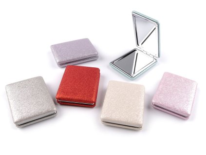 Kosmetické zrcátko metalické (Varianta 4 lila, Balení 1 ks)