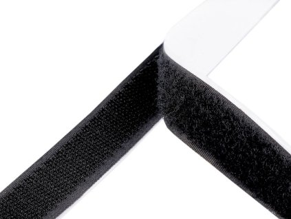 Suchý zip háček + plyš samolepicí šíře 20 mm (Varianta černá, Balení 25 m)