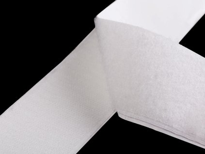 Suchý zip háček + plyš samolepicí šíře 50 mm - bílá