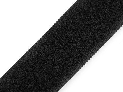 Suchý zip plyš šíře 38 mm (Varianta černá, Balení 1 m)