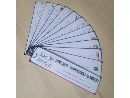 Výprodej - LETNÍ SPORTY - grafomotorické cvičení - KOMPLET