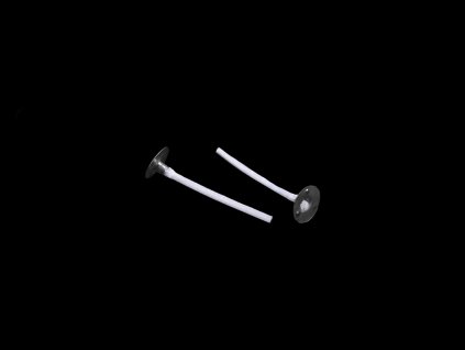 Knot na svíčky s plíškem 4,3 cm (Varianta bílá, Balení 20 ks)