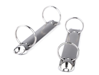 Kroužková mechanika 2 kroužky (Varianta 2 (2,5 cm). nikl, Balení 1 ks)