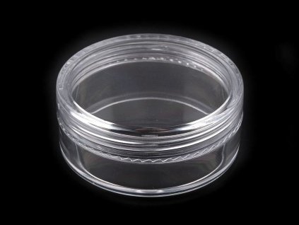Plastová dóza 5x2 cm šroubovací (Varianta transparent, Balení 6 ks)