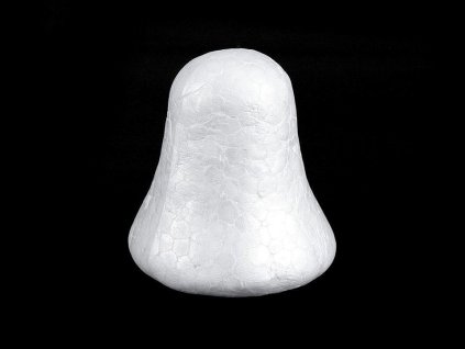 Zvonek 6,5x6,5 cm polystyren (Varianta bílá, Balení 10 ks)