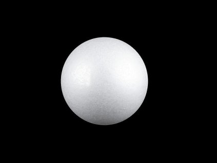 Koule Ø6,5 cm polystyren (Varianta 1 bílá, Balení 20 ks)