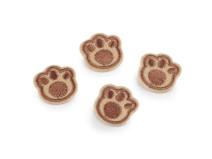 Nažehlovačka tlapka (Varianta 3 hnědá, Balení 10 ks)