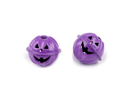 Rolnička dýně halloween Ø30, 40 mm (Varianta 1 (Ø30 mm) oranžová, Balení 2 ks)