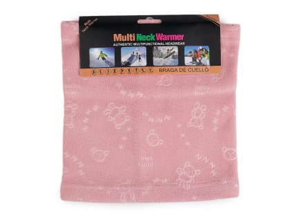 Dětský nákrčník mikroplyš (Varianta 1 pudrová, Balení 1 ks)