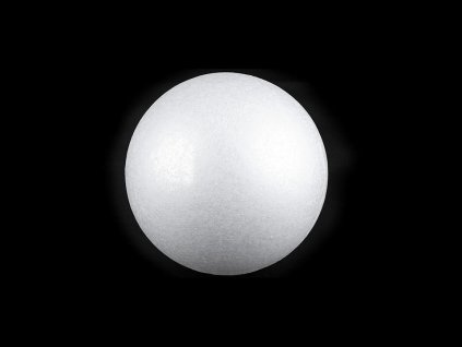 Koule Ø7,5 cm polystyren (Varianta bílá, Balení 10 ks)