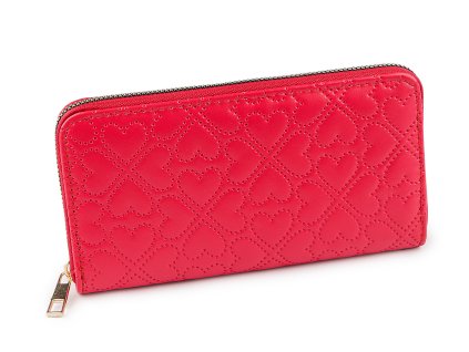 Dámská peněženka srdce 10x19 cm (Varianta 1 béžová světlá, Balení 1 ks)